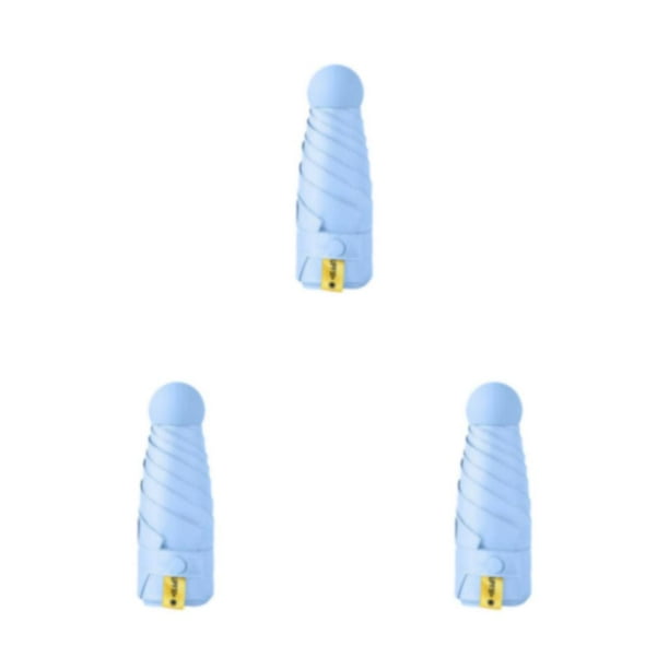 Paraguas Toystoory lluvioso Mini sombrilla Protección solar Bolsillo Ligero Multicolor