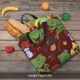 thumbnail image 6 of Qekee Frogs and Mushrooms Tote Bag for Women Travel Bag with Inner Pockets Big Capacity Shoulder Handbags for Work Shopping, 6 of 9