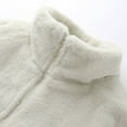 thumbnail image 4 of Timoontee Men's Sherpa Coat Warm Thickened Winter Coat Casual Stand Collar Jacket Coat Soft Comfy Fleece Jacket Solid Zip Up Outerwear White XL, 4 of 8