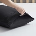 thumbnail image 6 of Nestl Pillow Cases, 1800 Series Luxury Soft Microfiber Queen/Standard Pillow Cases Set of 2 (20"x30"), Breathable & Easy Care Pillow Covers, Black, 6 of 6