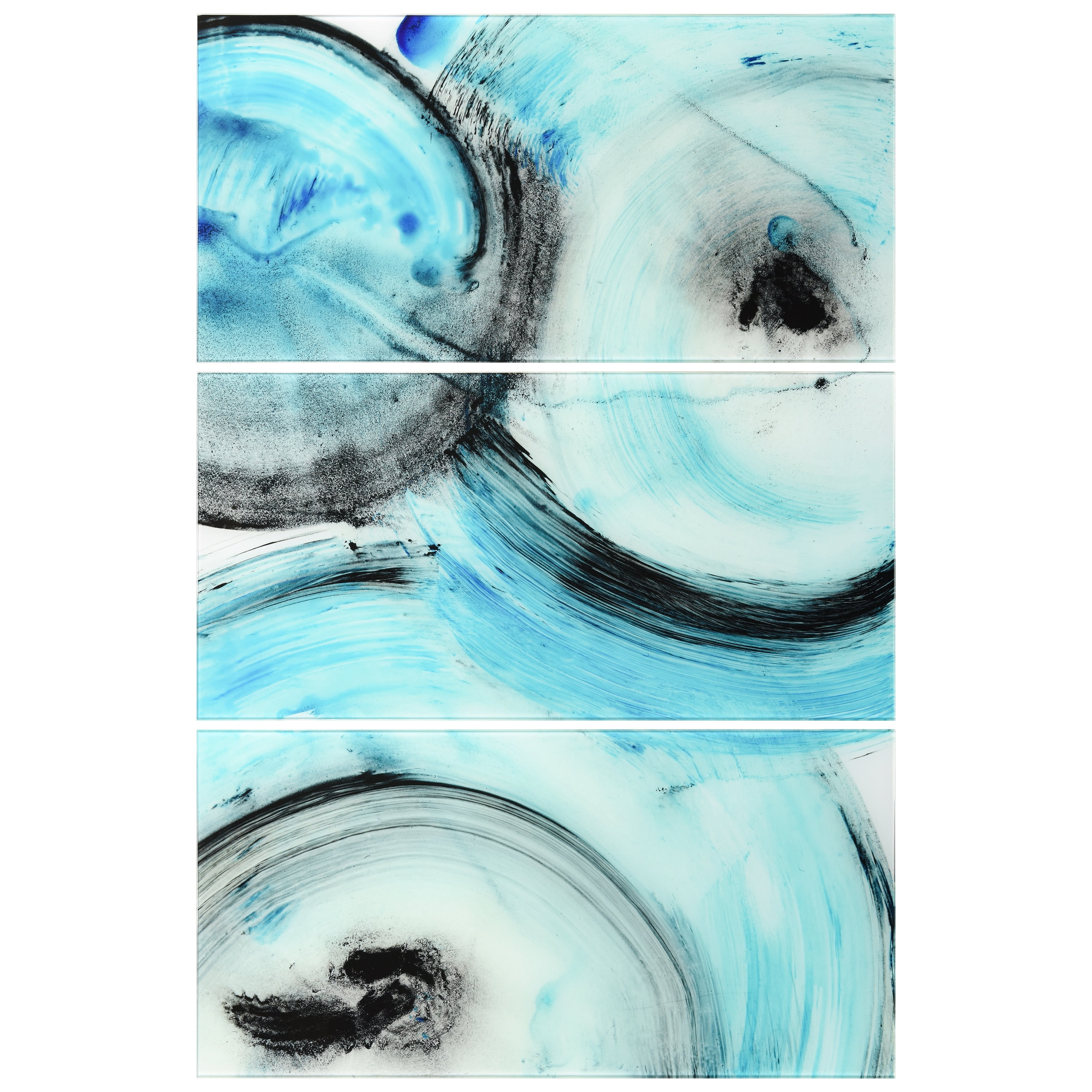 Ripple Effect IV ABC 36 in x 72 in Mixed Media Art, by Empire Art 3 Count