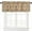Brown, variant on Boho Valances for Windows Bohemia Rod Pocket Valance Window Treatments 1 Panel Tribal Vintage Rustic Burnt Orange Short Curtains for Kitchen Windows Bathroom Bedroom 54 x 18 inch