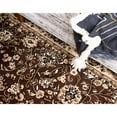 thumbnail image 7 of Unique Loom Sialk Hill Collection Area Rug - Washington (7' 1" x 10' Rectangle Brown/Black) Floral Traditional Perfect For Living Room Bed Room Dining Room Office, 7 of 7