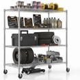 thumbnail image 7 of Legooin Metal Garage Storage Rack with Wheels Height Adjustable Storage Wire Shelf for Residential and Industrial Use, 24"D x 48"W x 72"H, Silver, 7 of 7