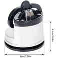 thumbnail image 3 of Diamond Knife Sharpener with Suction Base, Compatible with Kitchen Knives Scissors, Tungsten Stone Sharpening Tool, Red, 3 of 5