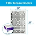 thumbnail image 3 of Filtrete 16x25x4 HVAC Furnace Air Filter, MPR 1550 MERV 12, Ultra Allergen Reduction, 1 Filter, 3 of 13