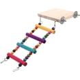 thumbnail image 1 of Bird Hanging Ladder Bird Standing Perch Parrot Perch Stand Wooden Bird Platform, 1 of 8