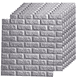 thumbnail image 1 of Papel Tapiz Autoadherible Ladrillo Espuma Gris Grande 10pcs Malubero  Papel Tapiz, 1 of 4