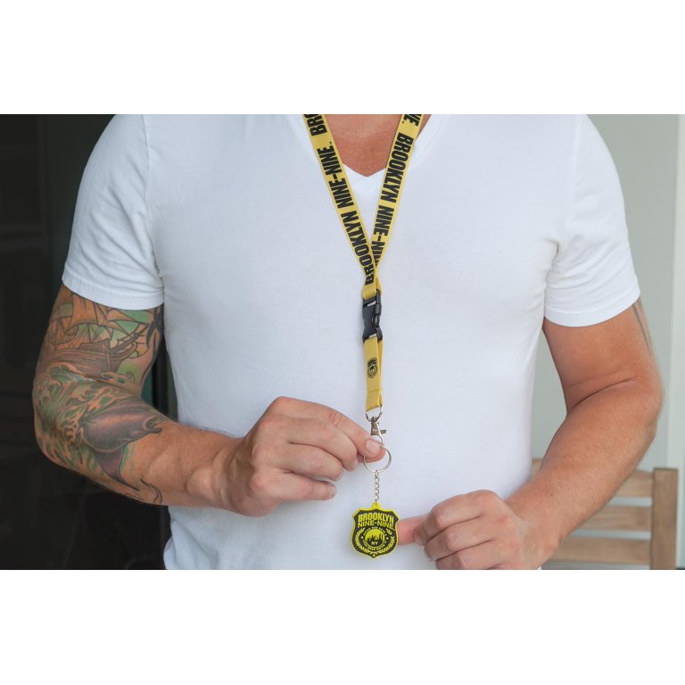 Brooklyn Nine Nine Official Lanyard With Detachable Badge Charm - For Keys, ID Badges, Work & Conventions
