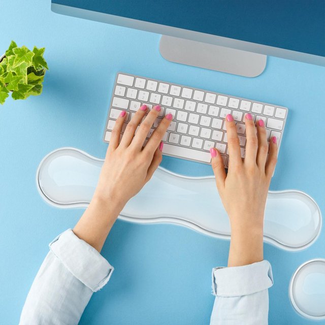 Almohadilla para la muñeca Accesorio para teclado Almohadilla para la muñeca Almohadilla ergonómica y cómoda para la muñeca de la computadora portátil Claro