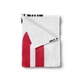 thumbnail image 2 of 70th Birthday Soft Flannel Fleece Throw Blanket, Words 70 Birthday Celebrations, Cozy Plush for Indoor and Outdoor Use, 60" x 80", Dark Coral White, by Ambesonne, 2 of 5