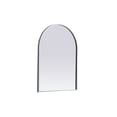 thumbnail image 3 of Metal Frame Arch Mirror 22x30 Inch in Silver, 3 of 7