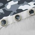thumbnail image 4 of Manfei Camouflage Hunting Black Out Curtains,Camo Army Curtains Pack of 2 (42x63 Each),Gray White Bedroom Curtains For Teens,Ultra Soft Home Decor, 4 of 6