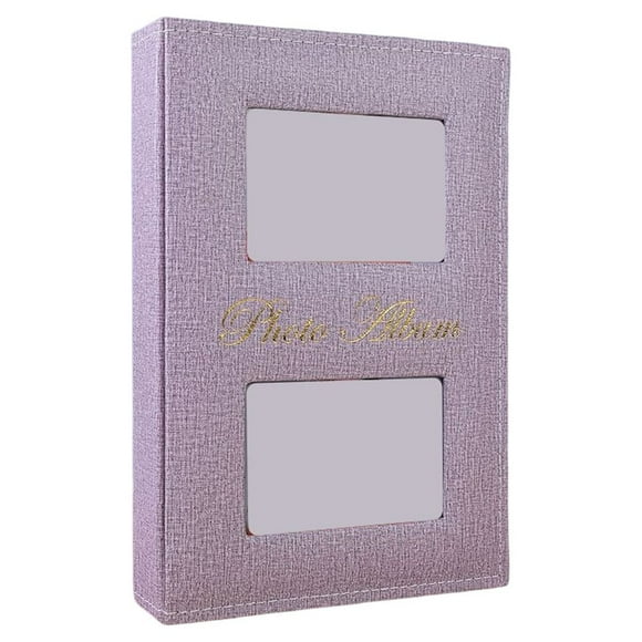 Álbum de fotos de graduación de cuero de 6 pulgadas, 300 bolsillos de almacenamiento, memoria de Scrapbooking, libro de colección de película Almacenamiento y organización del hogar Rosado Toystoory HA074488-01