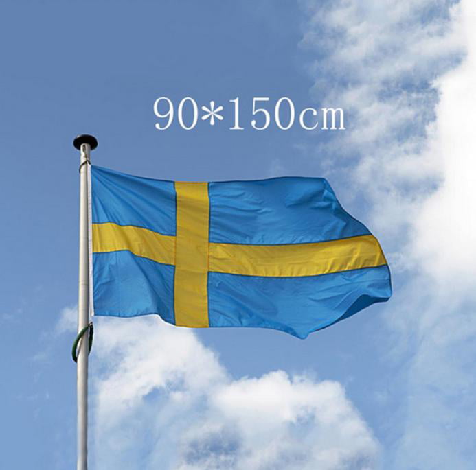3x5 Sweden Flag 3'x5' Swedish Banner Brass Grommets Fade Resistant 
