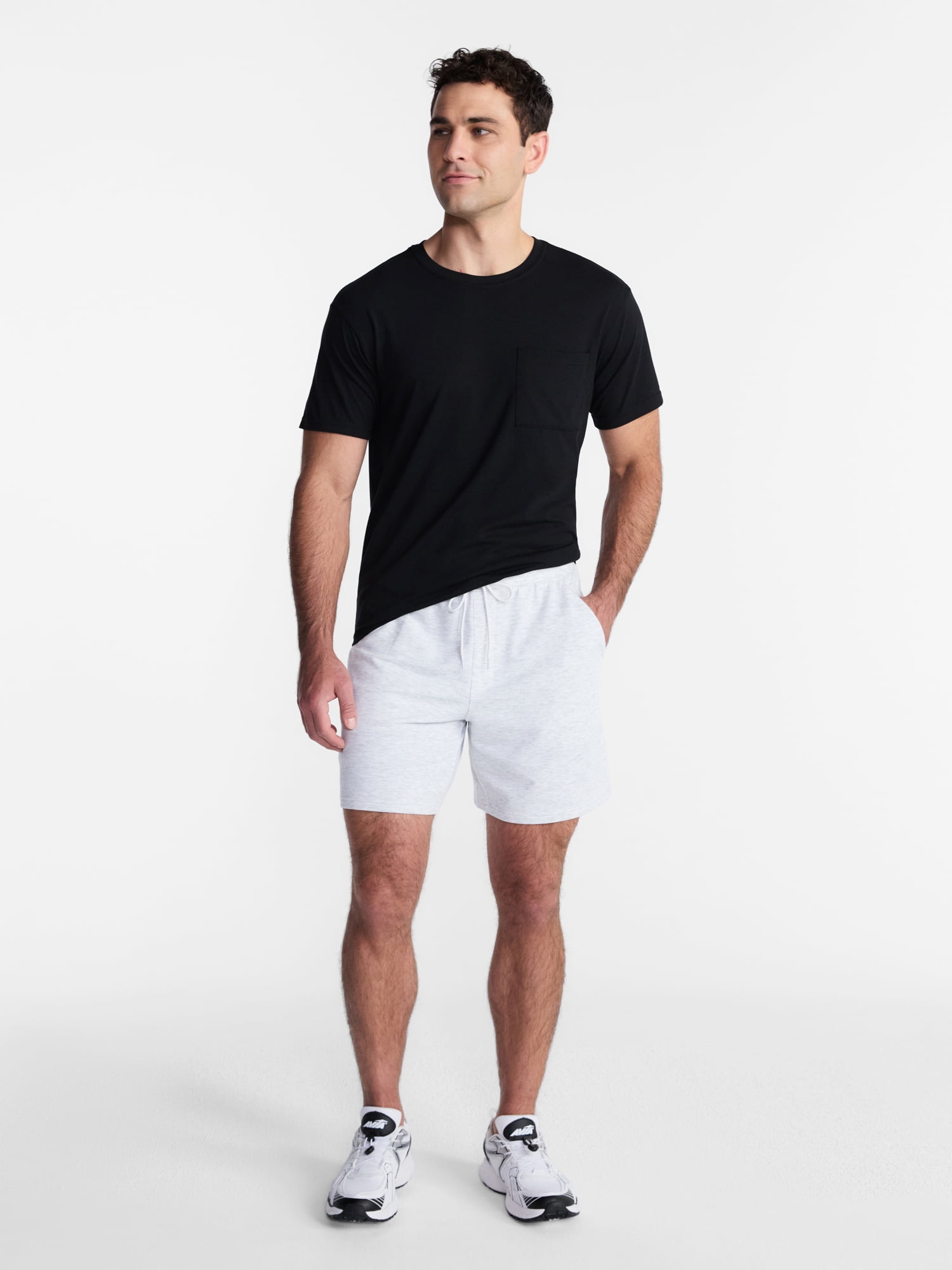 Athletic Works Men's and Big Men's Tri Blend Pocket Tee, Sizes XS-4XLT