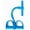 Blue, variant on Upgrade Multifunction Tension Rope, 6-Tube Elastic Yoga Pedal ankle Puller Resistance Band, Latex Tension Rope Equipment for Abdomen/Waist/Arm/Leg Stretching Training