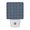 Blue, variant on Sage Grid Line LED Night Light, Stitching Line Olive Green Fabric Grain Farmhouse Night Lights plug into Wall with Smart Sensor Dusk to Dawn Sensor for Nursery Bedroom 2.95x4.5in