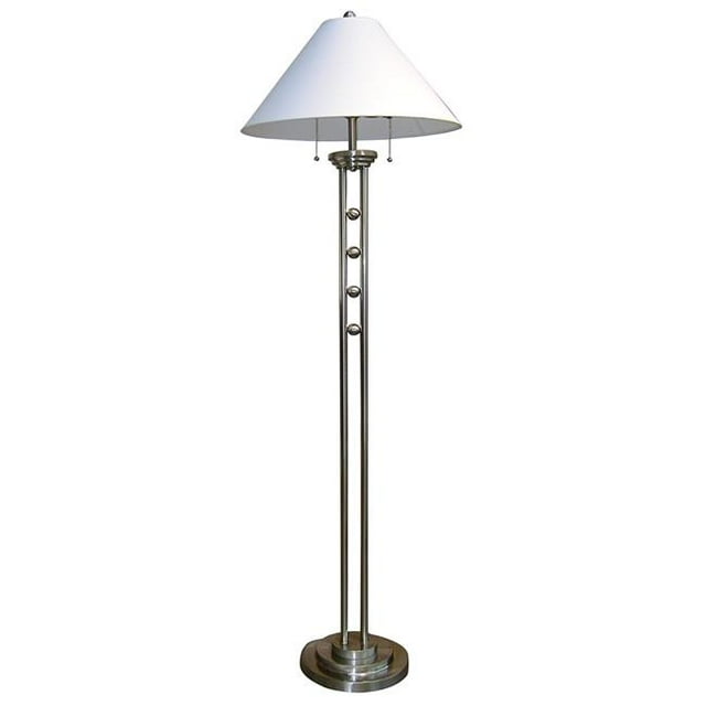 Q-Max 6231FSN Lampadaire Lux Moderne de 63 Po Silverstone