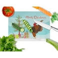 thumbnail image 2 of Carolines Treasures Malaysian Serama Chicken Christmas Glass Cutting Board Large Teal 12H x 16W multicolor, 2 of 2