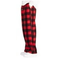 thumbnail image 5 of NIEWTR Mens Pajama Pants Silk Satin Pj Plaid Loungewear Lounge Pants With Pockets Sleepwear Fall Wintet Pajamas Pants(Z06-Red,XL), 5 of 9