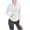 White-1, variant on Women's Yoga Hoodies Lightweight Stretchy Workout Coats Full Zip Running Track Jacket with Thumb Holes