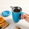 thumbnail image 7 of Tea Cup with Lid, Tea Infuser Cup, 500ml 16oz Mug, Tea Cup with Stainless Steel Filter, Tea Cup with Infuser, Tea Mugs with Infuser and Lid, Tea Gifts for Tea Lovers, Tea Infuser Mug - Medium blue, 7 of 7