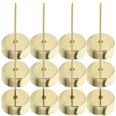 12 Pcs Christmas Tree Wax Holder Decoration Taper Candle Holders Nail Stick Party