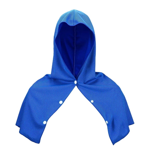Unisex Outdoor Sports Hooded Towel Hat Quick-Dry Sun Protection Multi-Functional Cap for Beach Water Activities and Summer Travel and Outdoor Adventures Dark Blue one size