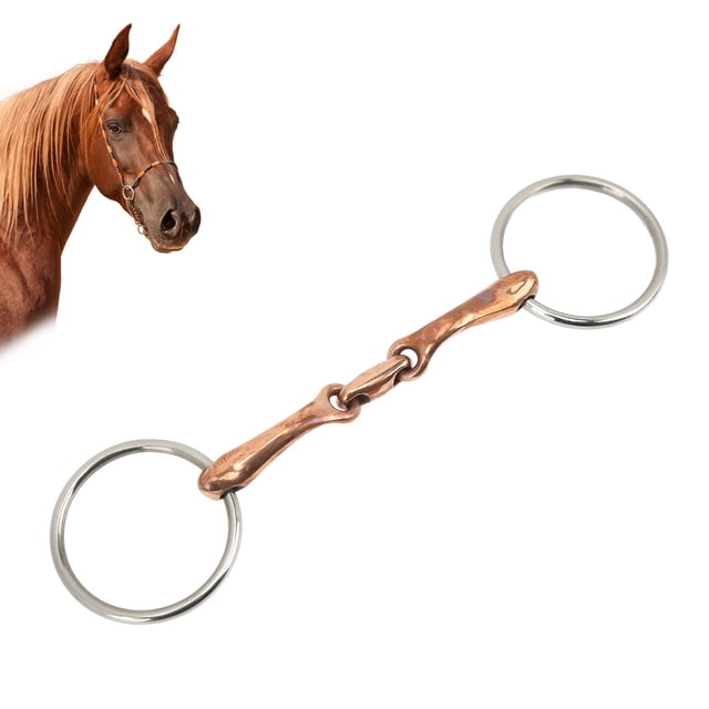 Filete suelto broca para boca de caballo forma hermosa de boca de caballo de 135 mm para accesorios de carreras de caballos ANGGREK Otros