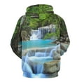 thumbnail image 3 of Forest Men's Women Vintage 3D Hooded Sweatshirt - All-Season Loose Fit Streetwear, 3 of 6