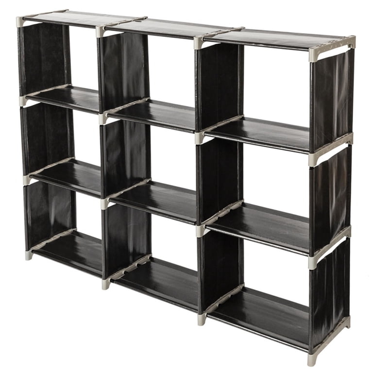 Tcbosik 9-Cube Storage Organizer, 3-Tier Modular Storage Shelf