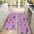 thumbnail image 4 of Kitchen Rugs Sets Of 2,Cute Cartoon Dachshund Anti Fatigue Kitchen Mat Rugs Non Slip Washable,Decorative Kitchen Floor Mats for Kitchen,Sink,Laundry,17"X47", 4 of 5