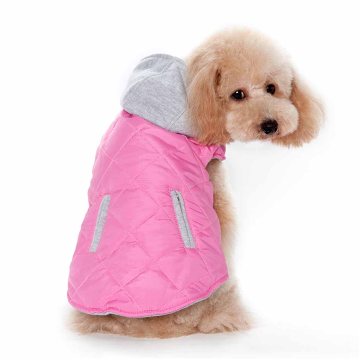 City Puffer Dog Jacket by Dogo - Pink 