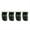 Black, variant on GASTROPOD 4Pcs Dog Shoes Safety Reflective Straps Dog Boots Soft Rubber Sole Dog Booties Adjustable Elastic Strap Dog Rain Boots 5.3x4.7cm,Red