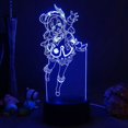 thumbnail image 2 of Lámparas de noche, regalo para niños, decoración de dormitorio, atmósfera, mesita de noche, luz Led, lámpara de ilusión 3d, luz de noche de impacto Genshin, luz de juego caliente, 2 of 3