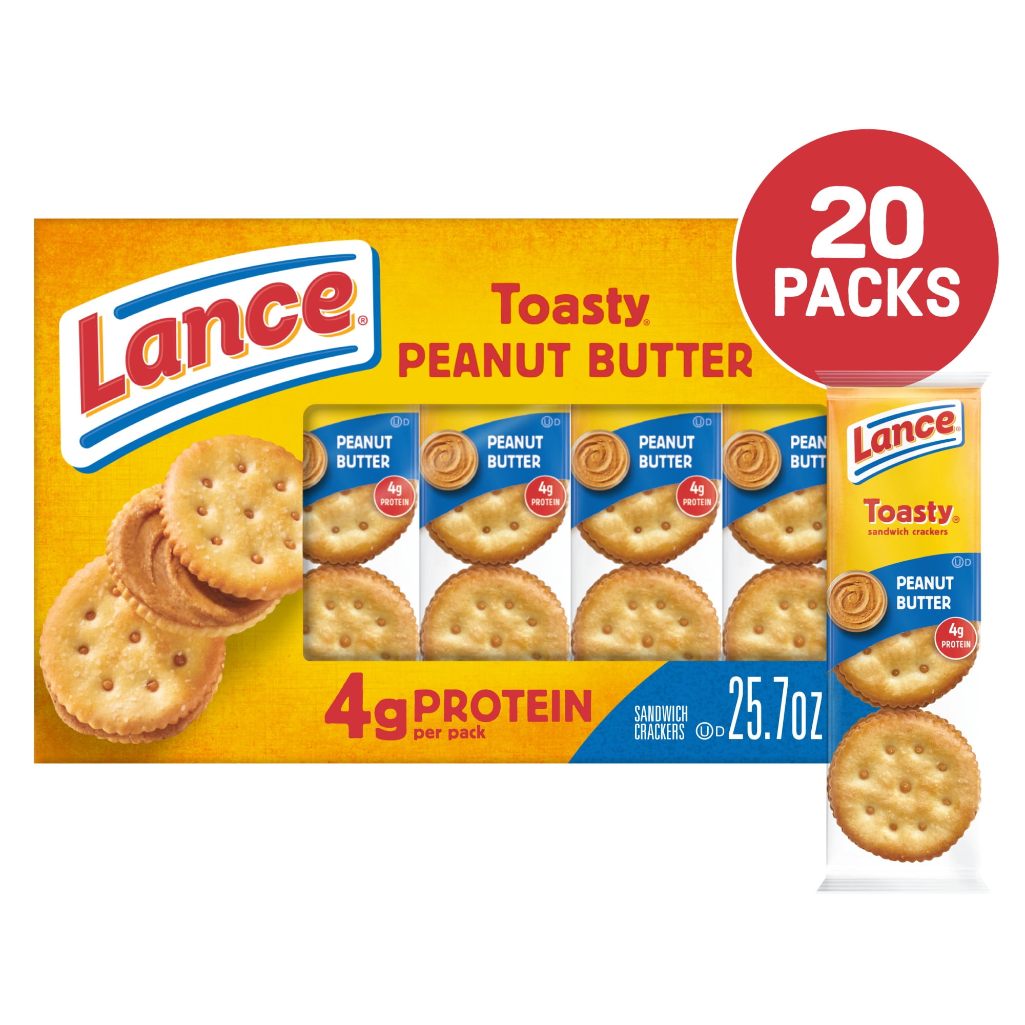 Lance Toasty Peanut Butter, 20 Count 1.29 oz
