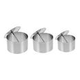 thumbnail image 5 of DEEPCRAFF 3Sets Stainless Steel Cold Dish Mold Round Kitchen Decoration Supplies Silver, 5 of 7