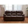 thumbnail image 2 of Betsy Furniture Bonded Leather Reclining Sofa Living Room Couch, 2 of 2
