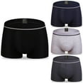 thumbnail image 2 of asdoklhq Underwear for Men,4 Pack Men's Underwear Cotton Boxer Briefs Shorts Pouch Soft Underpants Knicke, 2 of 5