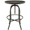 thumbnail image 4 of Modway Gather 5 Piece Round Adjustable Pub Set in Black, 4 of 6