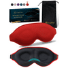 ComfiTime 3D Sleep Mask - 100% Blackout Eye Mask for Sleeping, Eye Covers for Men and Women, Contour Blindfold with Nose Baffle, Soft & Lightweight, Latex-Free