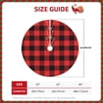 thumbnail image 2 of Sikiie Buffalo Plaid Red Black Nativity Christmas Tree Skirt, Jesus Christian Winter Holiday Tree Mat Decoration(30-48IN)36", 2 of 6