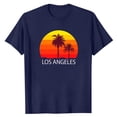 thumbnail image 3 of ibuvkizy Mens Graphic Tees Short Sleeve Crew Neck Casual Letter Print Summer Beach Vintage Hawaiian Vintage Pullover Navy,2XL, 3 of 4