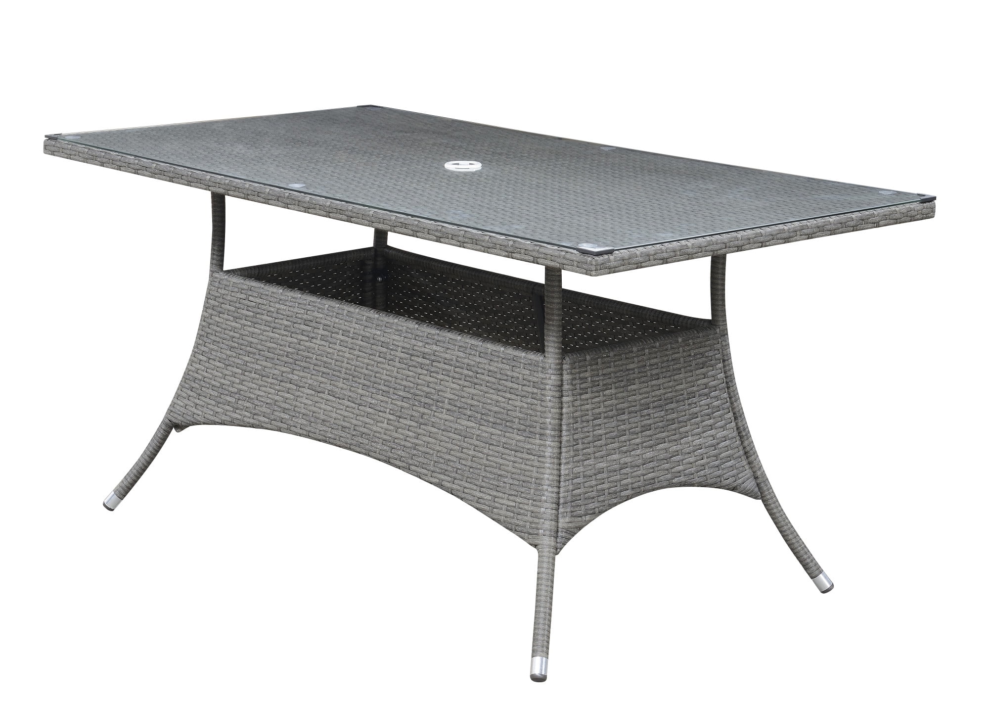 Emerald Home Ridgemonte Gray 59.1" Outdoor Dining Table with All