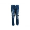 thumbnail image 1 of Men‘s Slim Pencil Trousers Ripped Zipper Feet Trousers Stretch Pants, 1 of 2