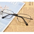 thumbnail image 3 of Mens Metal Reading Glasses Spring Hinge Readers Rectangle Presbyopic Glasses, 3 of 3