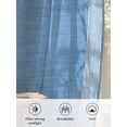thumbnail image 6 of Sheer Curtains 63 Inch Length, Sky Blue Retro Greek Key Semi Sheer Curtains Light Filtering Window Treatment, Geometric Greece Ancient Farmhouse Privacy Voile Drapes for Living Room 52x63 Inch, 6 of 7