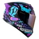thumbnail image 1 of Casco Moto Certificado Fingerz Morado Azul Talla M Shaft, 1 of 5