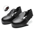 thumbnail image 1 of Steel Toe Cap Safety Shoe Covers, Universal Stretch Leather Overshoes with Adjustable Strap for Multi-Purpose Industry Protection (Size 36-46), 1 of 5
